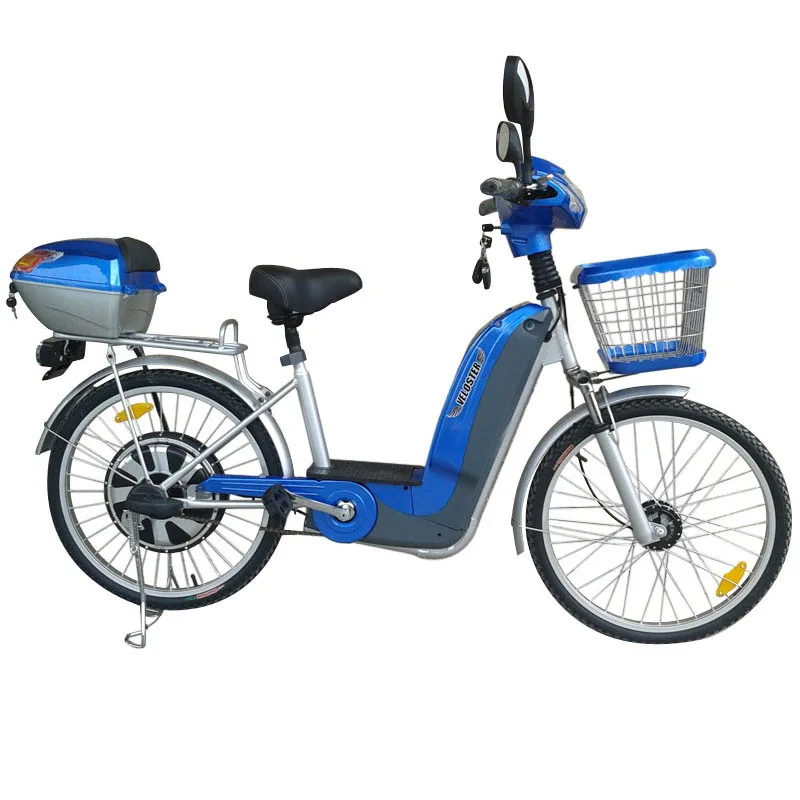 Perfect Electric Bicycle Adult with 350W Brushless Hub Motor Two Seat Electric Motorcycle 24"x1.75 Standard Type Ebike New Arrival 4