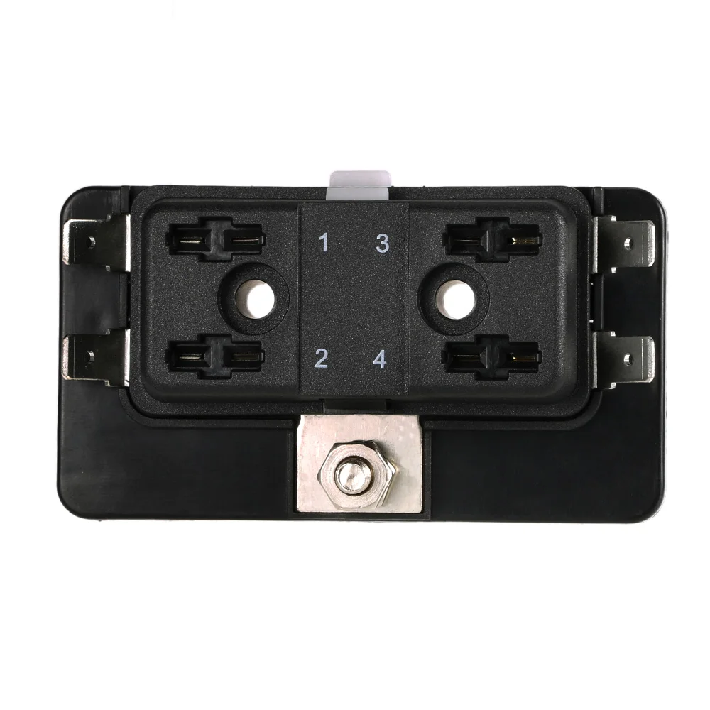 4 Way Mini Blade Fuse Box Holder APM ATM 5A 10A 25A 12V 24V for Car Boat Marine Trike car fuses kit fuse box holder