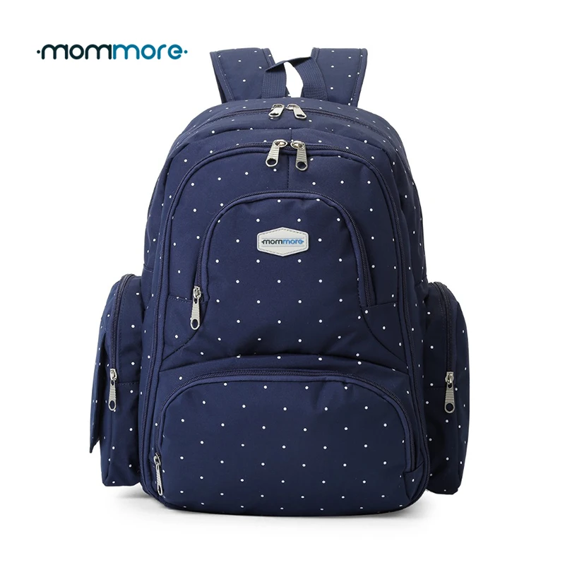 mommore New Diaper Backpack Fully opened Baby Diaper Bag with Changing Pad Mummy Backpacks Nappy ...