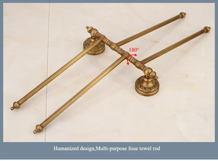 FACIIO, новинка, европейский стиль, настенный держатель для ванной комнаты, держатель для полотенец, вращение, четыре штанги для полотенец, медная вешалка для полотенец toallero