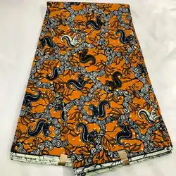 Настоящий голландский настоящий воск hollandais, Африканский печатных ткань 100% хлопок для модное платье LSCW-154