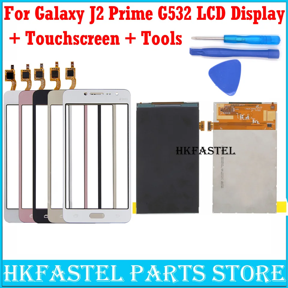 

HKFASTEL Original LCD For Samsung Galaxy J2 Prime G532 G532F SM-G532 Mobile Phone LCD With Touch Screen Digitizer Display