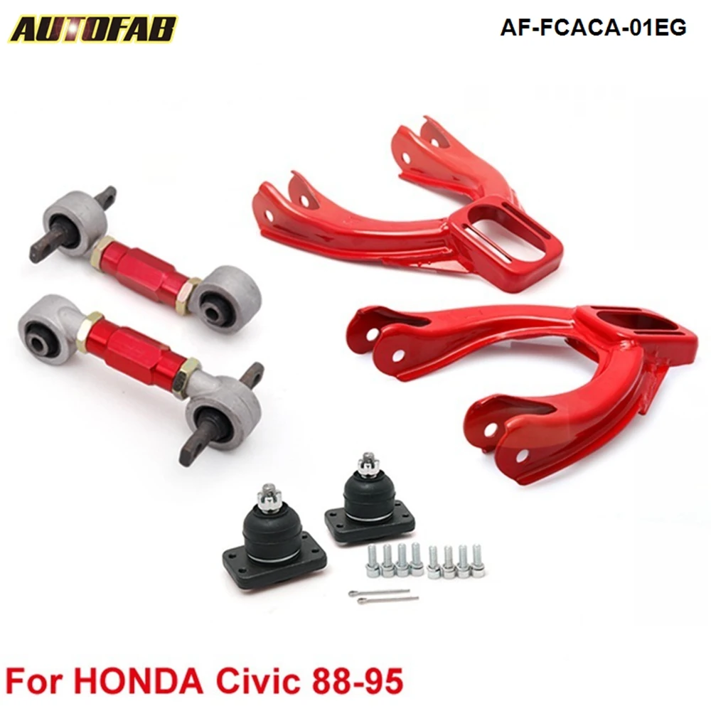 Front Camber Kits + Rear Lower Control Arms (Fits 94-01 For Acura Integra DC DC2) AF-FCACA-01EG