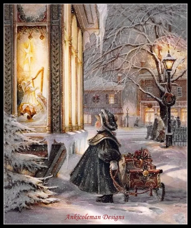 

Christmas Boy II - Counted Cross Stitch Kits - DIY Handmade Needlework for Embroidery 14 ct Cross Stitch Sets DMC Color