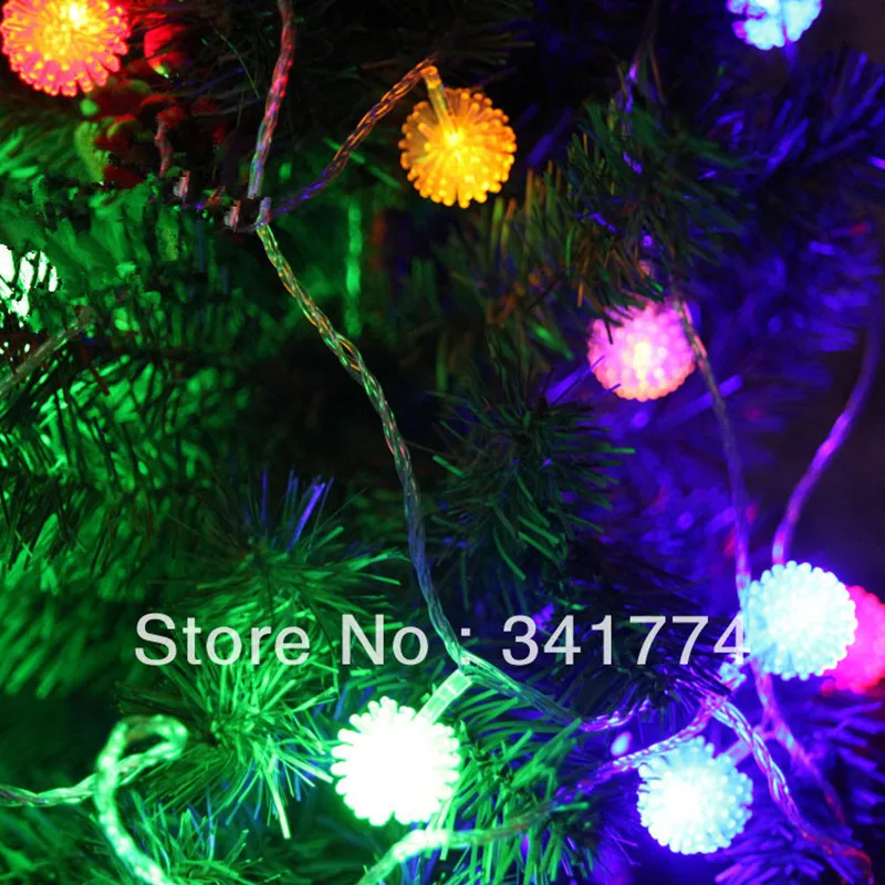 

10m LED Ball Lighting String New Year Christmas Decoration Garden Wall Lamps Garland Curtain Chandelier Wedding Party luminaria