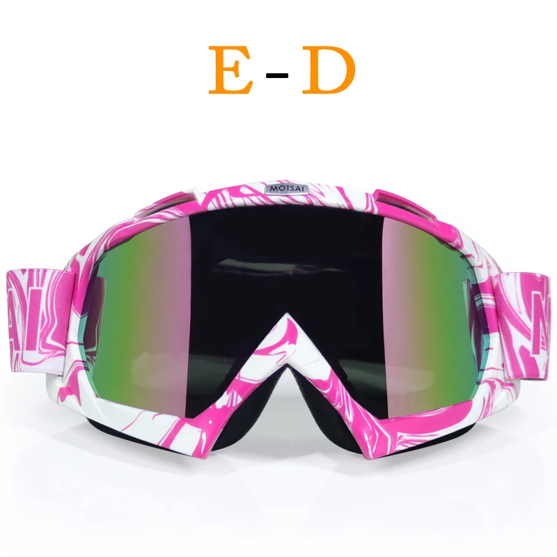 MOTSAI мотокросса беговые лыжи, сноуборд ATV маска Óculos Gafas Мотокросс мотоциклетный шлем защитные очки для мотокросса очки - Цвет: D1