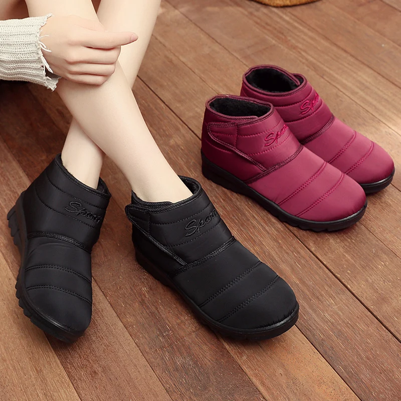 

Women Winter Boots Snow Boots Women Ankle Shoes New Fashion Color Ladies Ankle Boots Waterproof Shoes Keep Warm