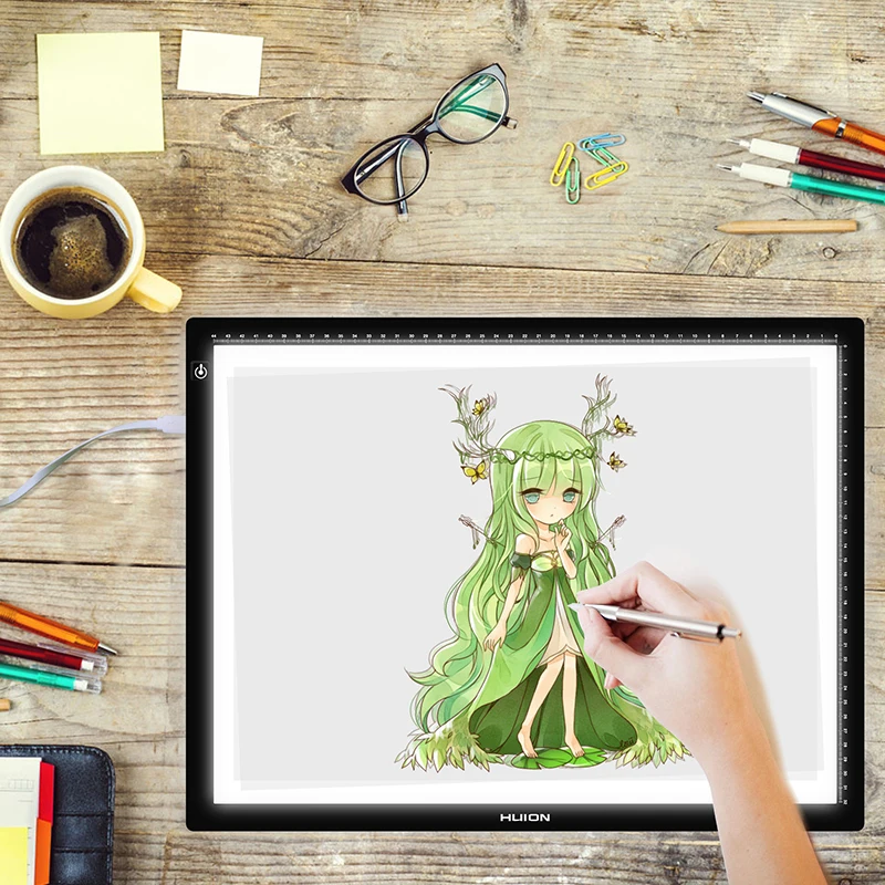 HUION LA3 Портативный USB светодиодный Отслеживание Светильник коробка с
