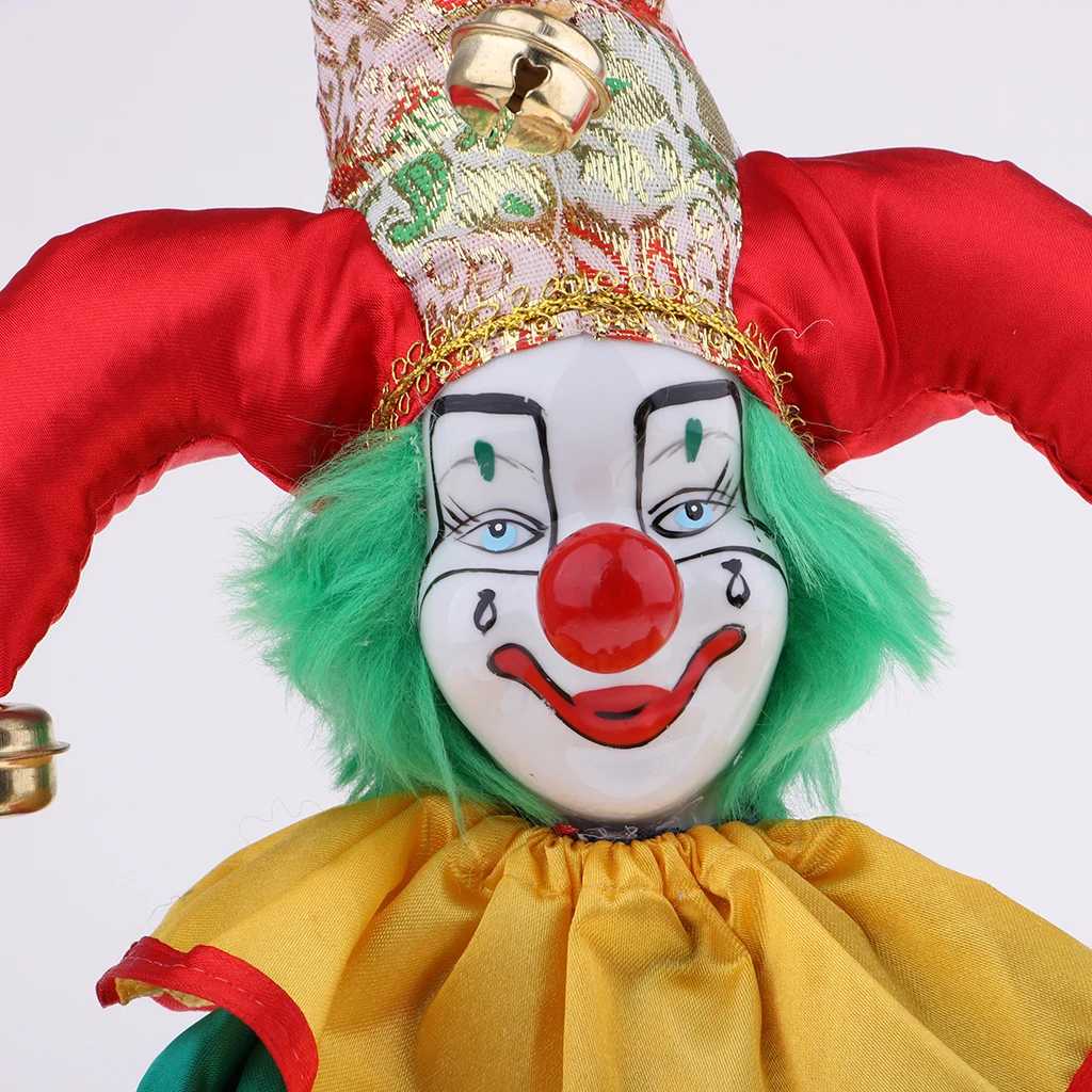3 個 15 インチレトロ磁器ぶら下げ足ピエロ人形ハーレクイン人形工芸品のための誕生日ギフトピエロ人形フィギュアモデル Dolls Aliexpress
