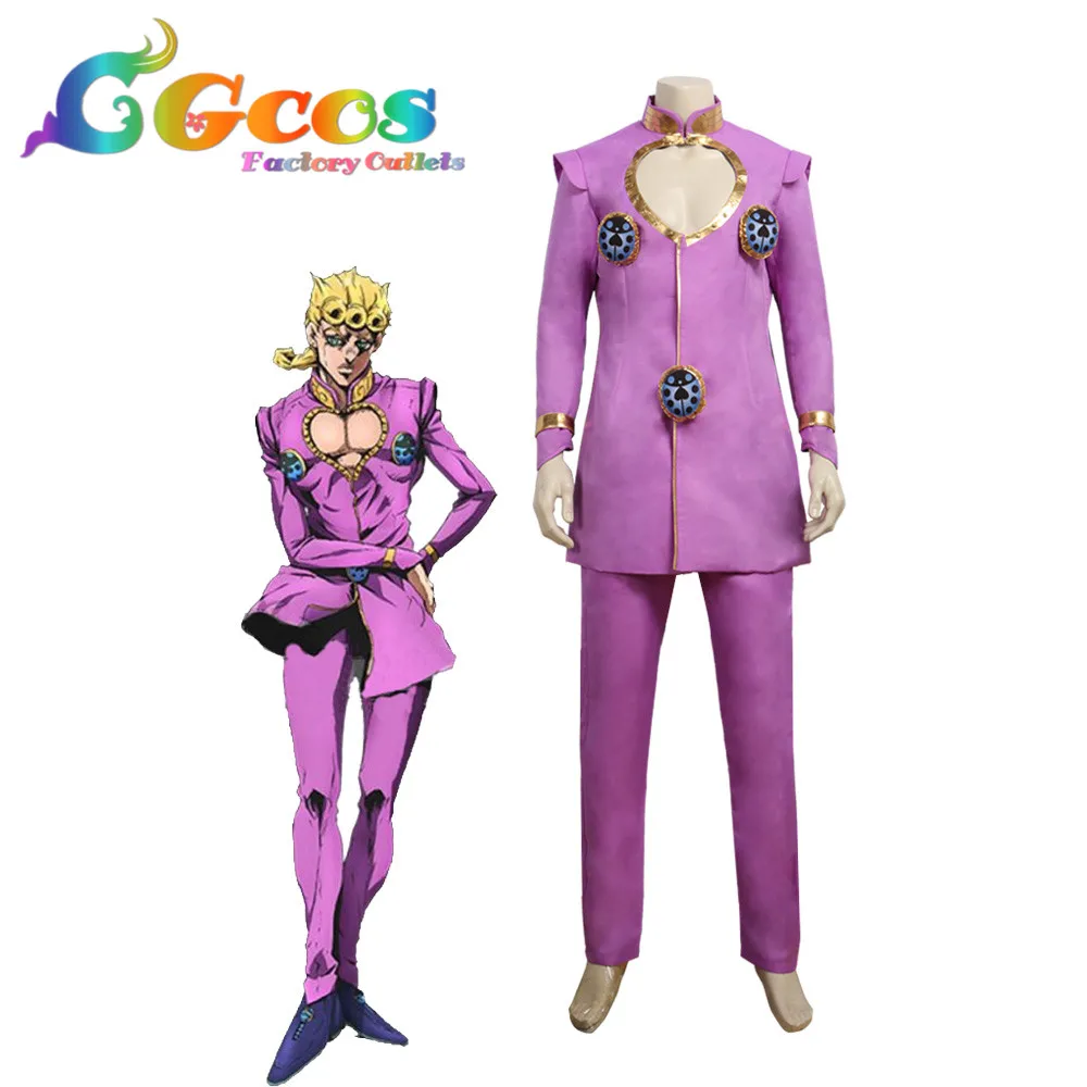 

CGCOS Cosplay Costume JoJo's Bizarre Adventure Vento Aureo Golden Wind Anime Edition Giorno Giovanna Uniform Halloween