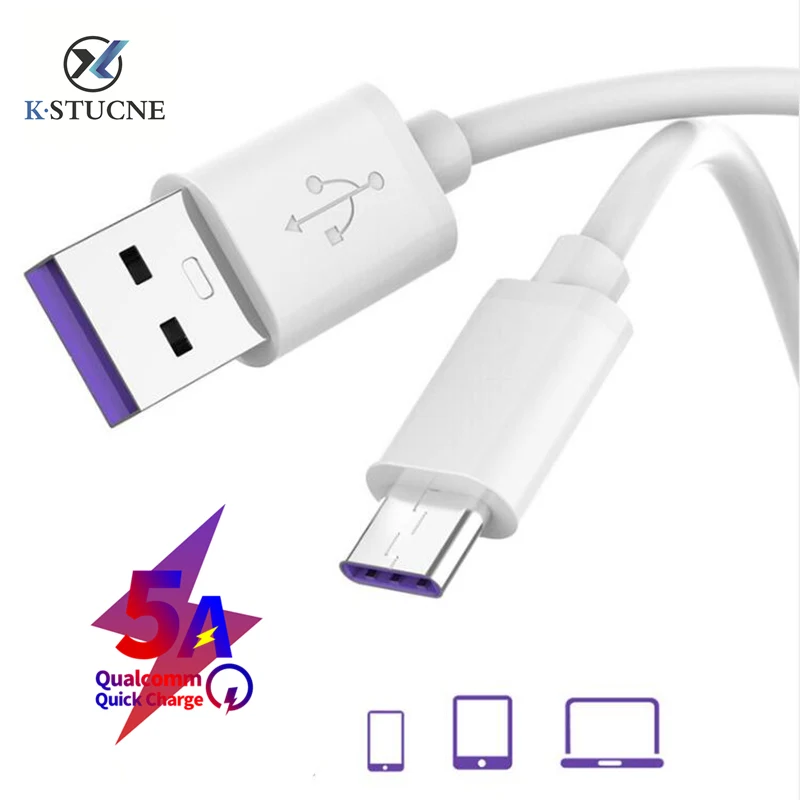 

5A Quick Charger Cable Data Sync USB Type C For Huawei P30 P20 P10 Samsung S8 S9 S10 Xiaomi Mi 8 Sync USB C Fast Charging Cable