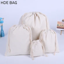 Натуральная Холщовая Сумка для упаковка ювелирных изделий/макияж/подарок/Свадьба/Вечерние/хранение/Обувные сумки хлопок мешочки с завязками печать логотип на заказ