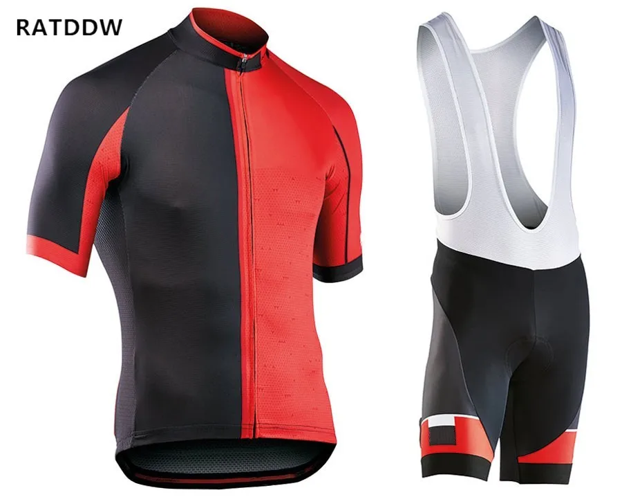 Летние дышащие велосипедные Джерси наборы черный красный короткий рукав Мужская велосипедная одежда Ropa Ciclismo