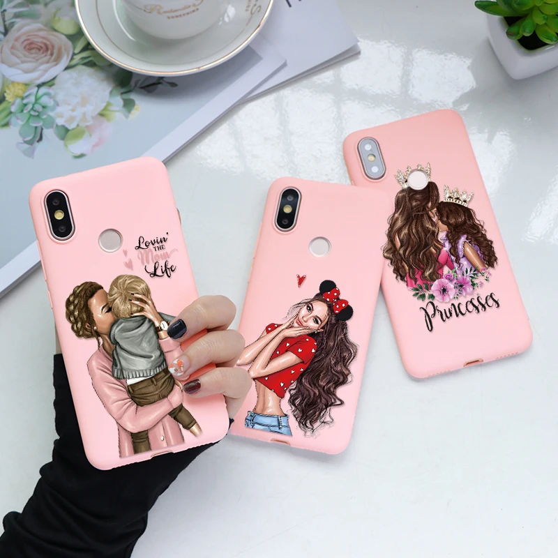 

For Xiaomi Redmi K20 Pro Fashion Black Brown Hair Baby Mom Girl Soft TPU For Xiaomi 9T Pro Cover For Xiaomi Redmi K20 6.39" Case