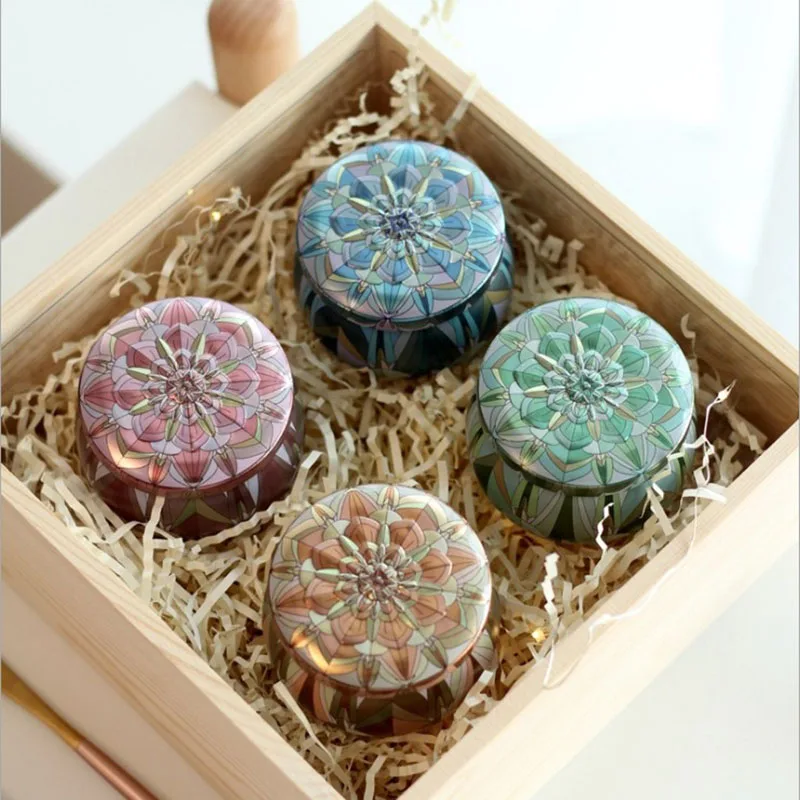 

AVEBIEN 10pcs Colorful Mini Tin Box Tea Candy Receive Box Candy Storage Box Wedding Favor Storage House Decorative Collectables