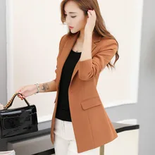 *#Best Price Women's Jacket Autumn Fashion Long Sleeve Large Size Slim Solid Color Long Small Suit Temperament Blazer 2019 *#Best Price Women's Jacket Autumn Fashion Long Sleeve Large Size Slim Solid Color Long Small Suit Temperament Blazer 2019
