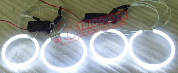 Триколор Led авто лампа CCFL ангельские глазки светильник комплект для E46 3 й серии