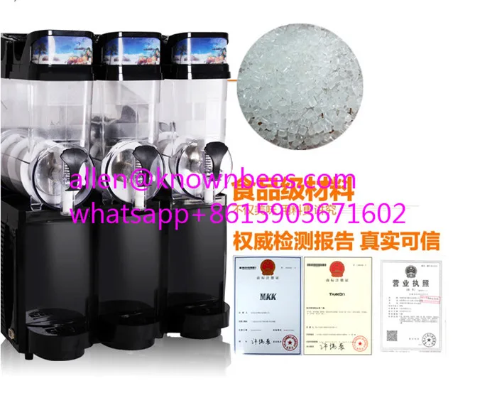 3 резервуара 45L slush maker Диспенсер машина с двойными таможенными налогами цена