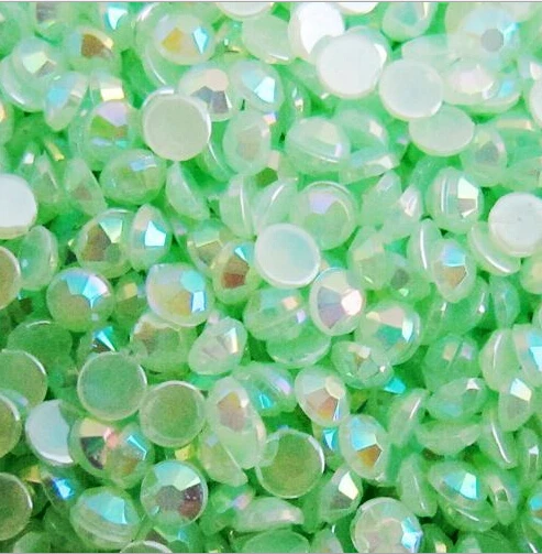 

Free shipping! 2mm ~6mm,Jelly Peridot AB Color Flat back Acrylic Nail Art beads Decoration.1000~50000pcs/lot