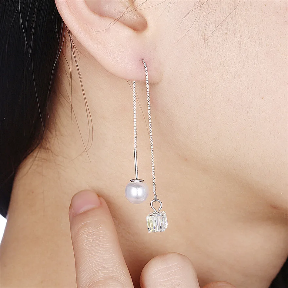 925 sterling silver Sugar Chain dangle Earrings (7)