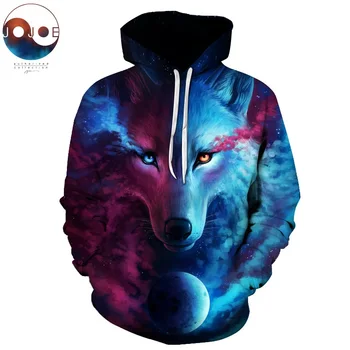 

Where Light And Dark Meet by JoJoesart Wolf 3D Hoodies Sweatshirts Men Women Hoodie Casual Tracksuits Fashion Brand Hoodie Coats