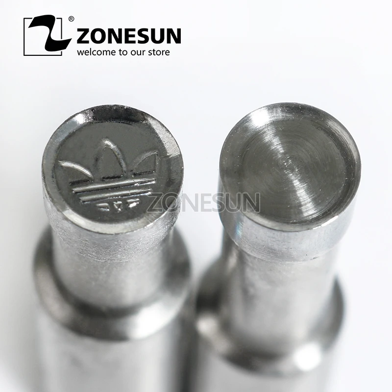 

ZONESUN A shape Table Press 3D Punch Mold Candy Milk Punching Die Custom Logo For punch die TDP0/1.5/3 Machine FREE SHIPPING
