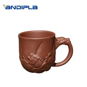 

70ml Yixing Purple Clay Tea Cup Chinese Kung Fu Tea Set Drinkware Teaware Espresso Coffee Milk Handle Cups Master Water Mugs