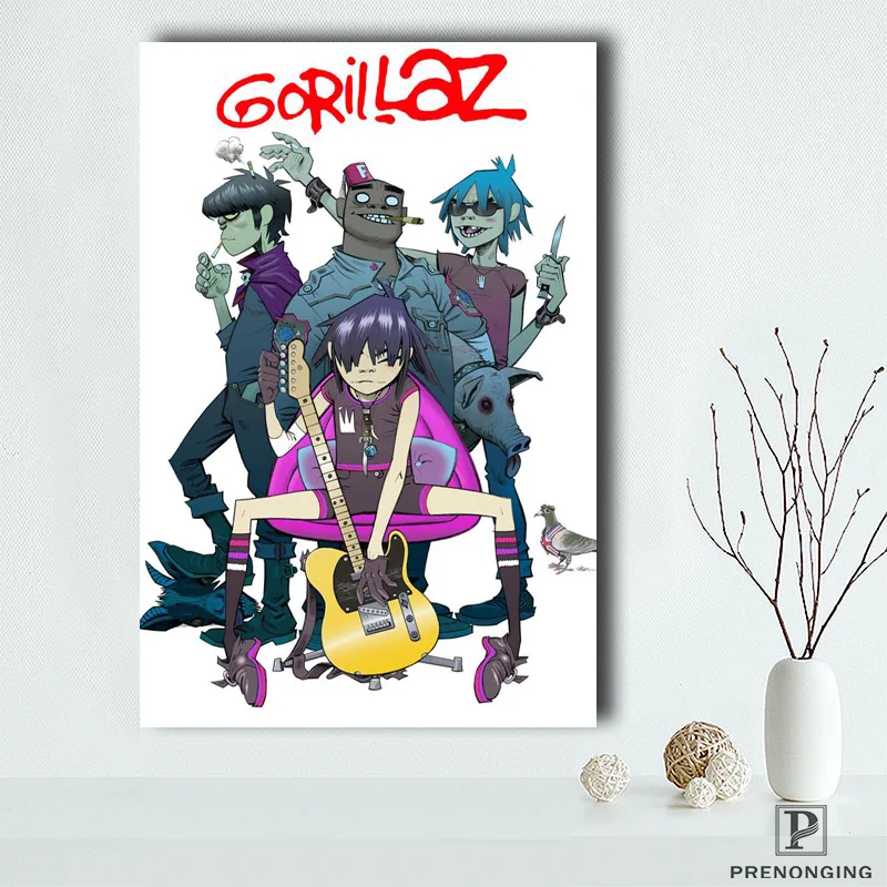 Холст постер из шелковой ткани A-247 на заказ gorillaz& j домашний декор Мода Современный для спальни плакат Размер@ 190414-S-25