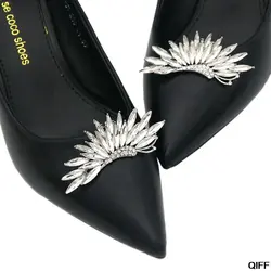 Зажим для обуви женская обувь на высоких каблуках украшение со стразами и пряжкой; блестящие светящиеся Подвески в виде одежды Зажимы