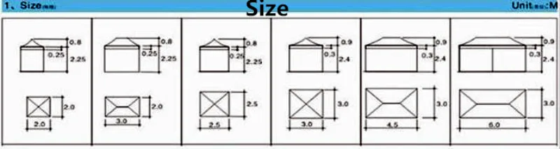 Tents Roof Gazebos Waterproof Garden Canopy Outdoor Marquee Awning Tent Shade Party Pawilon big large folding car Pop Up red