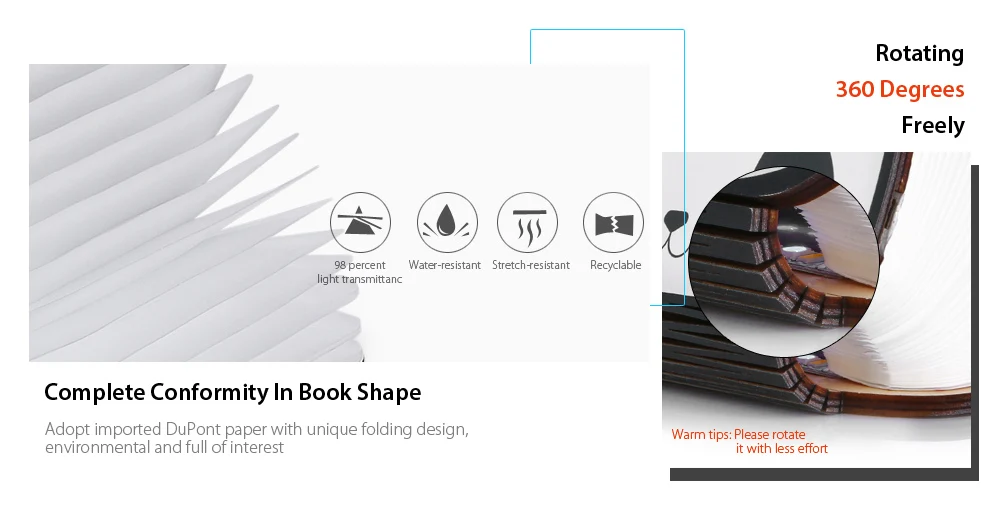 Utorch Creative Folding LED Light with USB Charging