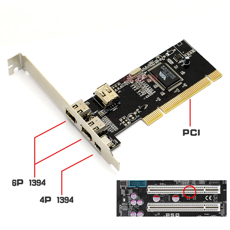 HF HD карта видеозахвата 1394 К конвертер PCI адаптер захвата VHS 6P к 4P 1394 кабель DVR карты