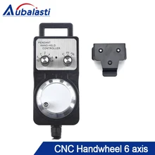 Маховичок импульсный генератор с ЧПУ электронный маховик 6 осевой MPG диаметр 6pin импульсный 100 использование для станка с ЧПУ