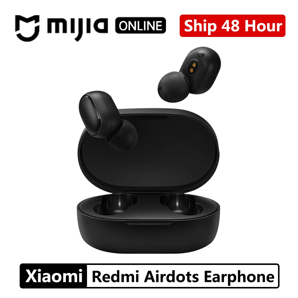 Bluetooth наушники Xiaomi Redmi Airdots глобальная прошивка TWS стереонаушники беспроводные с