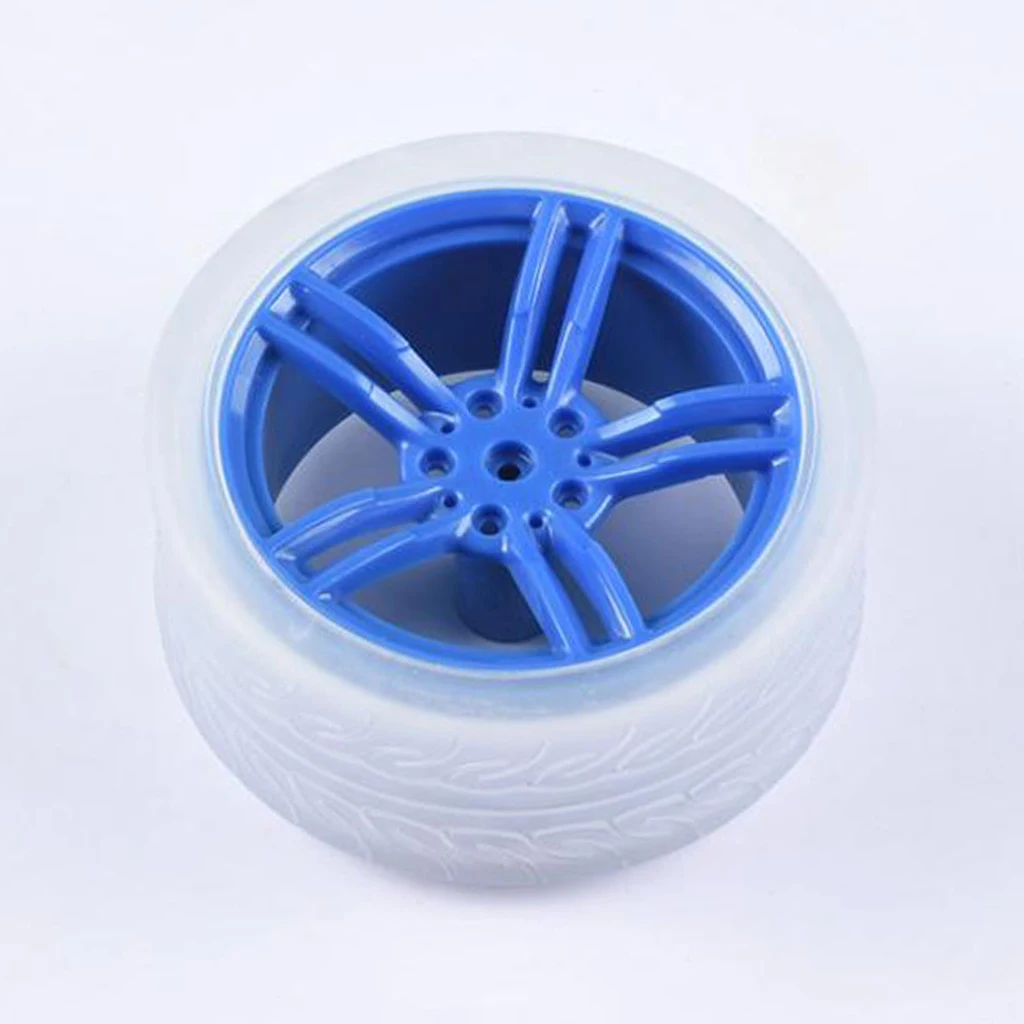 DIY Rubber Plastic Motor Wheel Tyre Tire For Smart Robot Car wheels