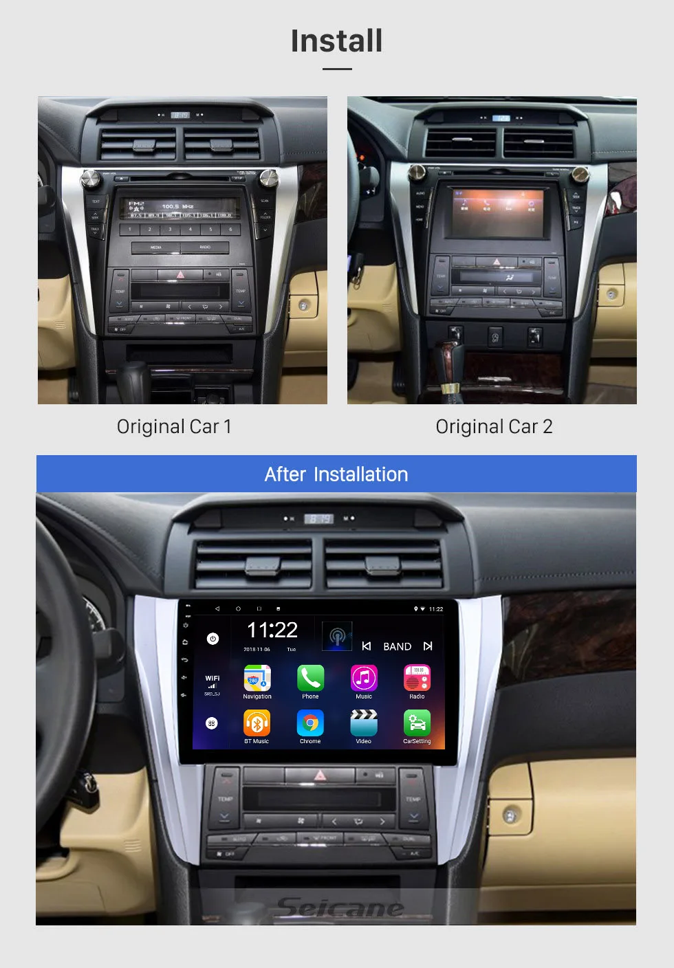 Cheap Seicane 10.1 Inch GPS Navi Radio For 2015 2016 2017 Toyota Camry Android 8.1 Head Unit Car Player with Mirror Link WIFI USB SWC 4 Cheap Seicane 10.1 Inch GPS Navi Radio For 2015 2016 2017 Toyota Camry Android 8.1 Head Unit Car Player with Mirror Link WIFI USB SWC 4