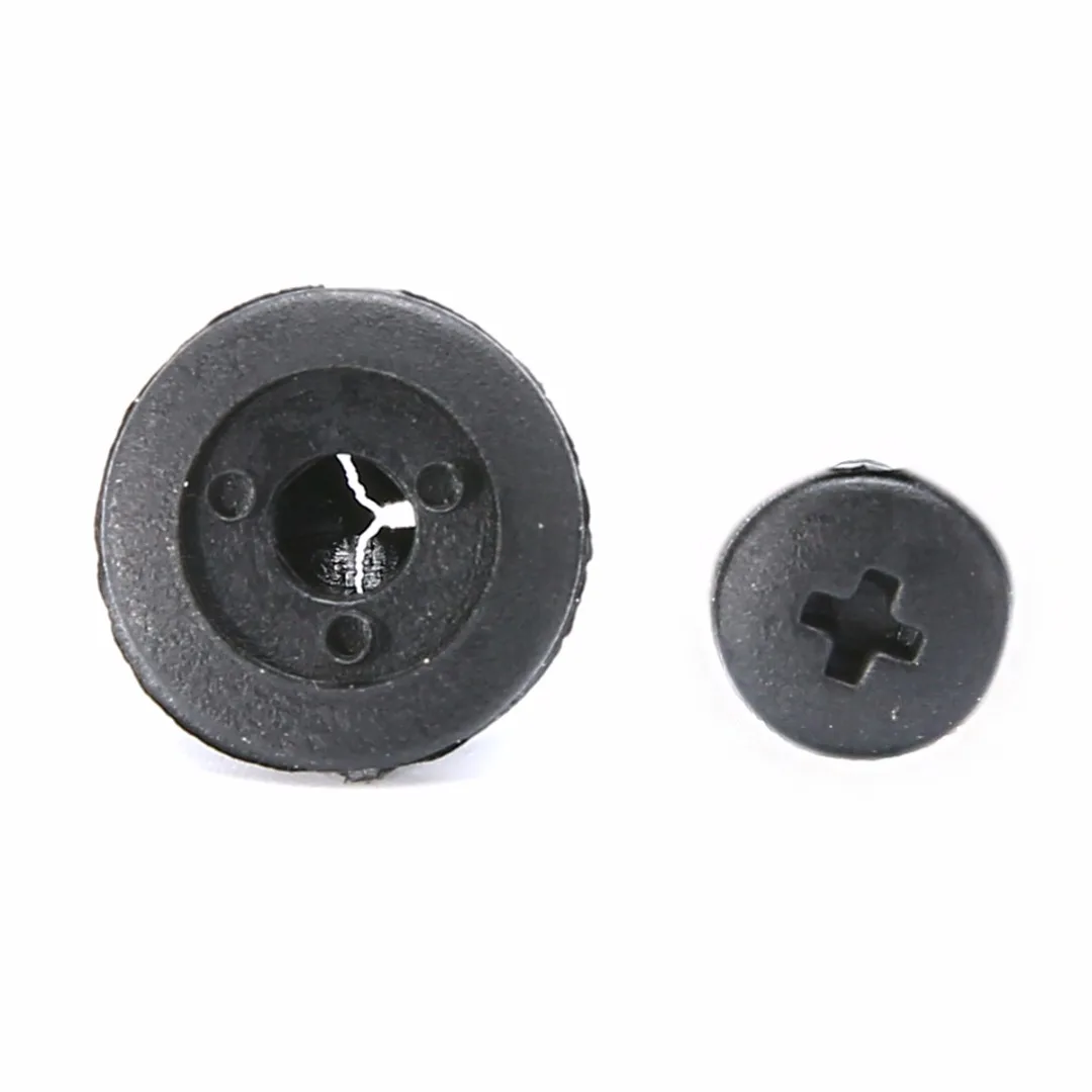 100Pcs/lot 6mm Universal Car Plastic Rivets Auto Bumper Fender Retainer Fastener Push Clips Pin Black