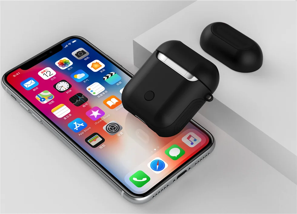 Inpher ТПУ+ PC Силиконовые беспроводные Bluetooth наушники eadphone чехол для AirPods Защитная крышка аксессуары для кожи для Apple Airpods