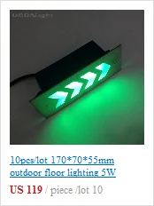 Черный/белый led Лестница 2w палубный светильник 105*60*55mm