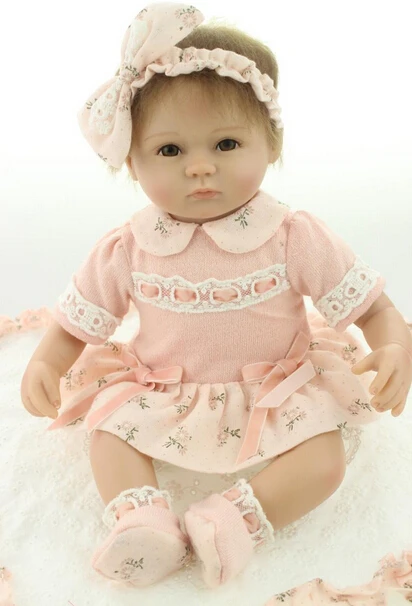 Горячая силиконовая Reborn Baby doll Игрушки для девочек, реалистичные 45 см Reborn игровой дом игрушки для детей подарок на день рождения brinquedods