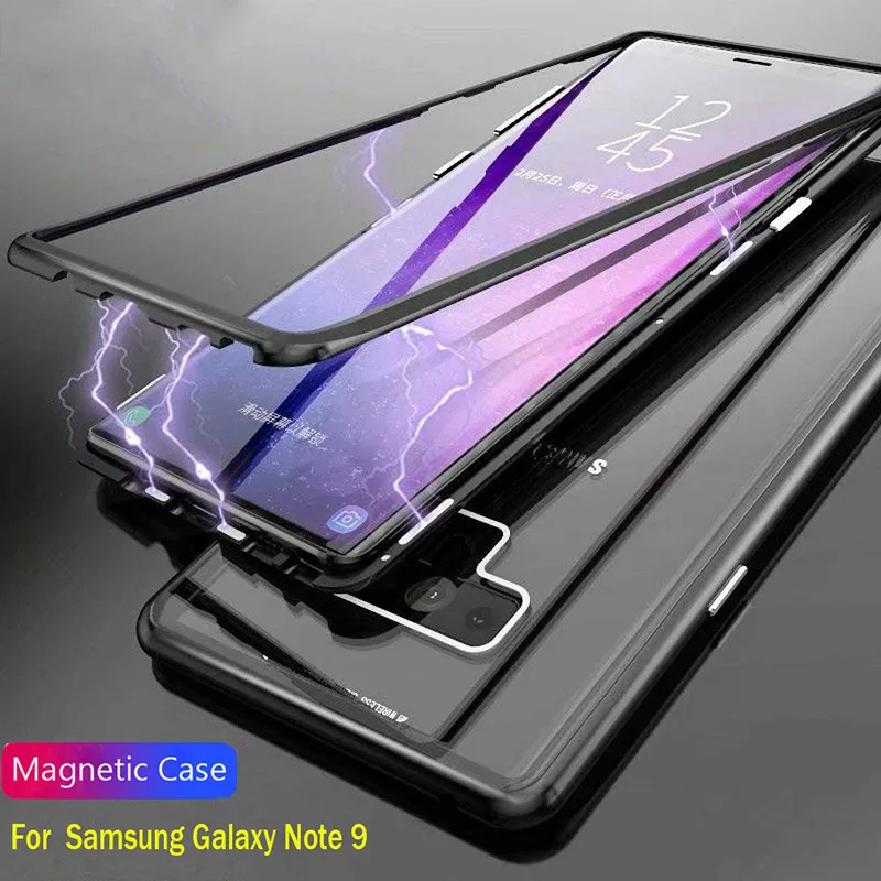 Жесткий чехол из закаленного стекла 9 H для samsung Galaxy Note9 Note с магнитной адсорбцией