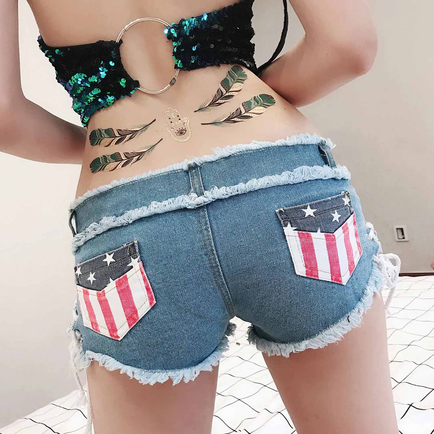 2019 г. женские Серебристые летние горячие шорты для женщин пикантные Hotpants Femme мода блесток леди ночной клуб Микро Мини Booty