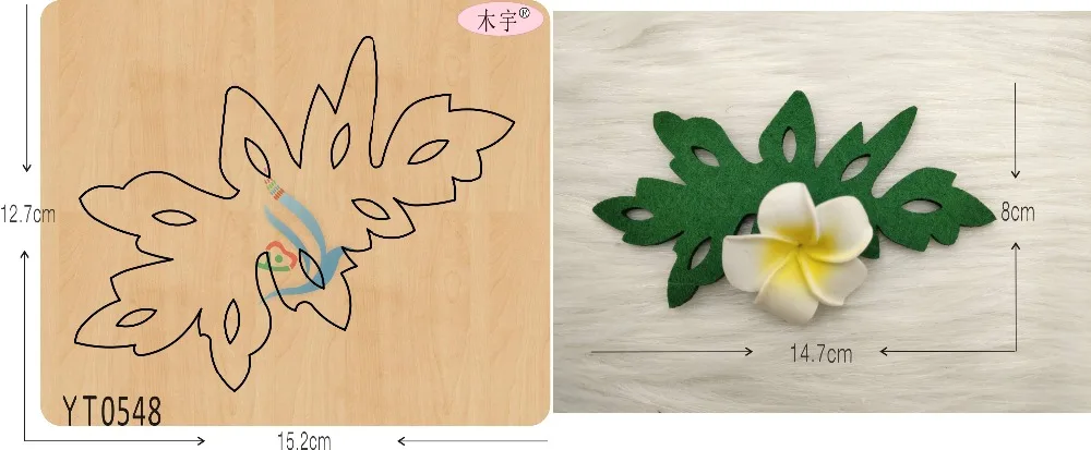 

Green leaf-2 DIY new wooden mould cutting dies for scrapbooking Thickness-15.8mm/muyu/YT0548