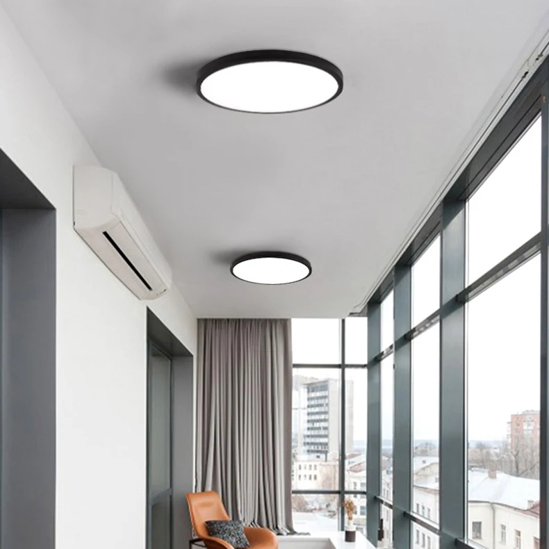 DX ультра-тонкий круглый светодиодный потолочный светильник Потолочные светильники для гостиной люстры потолок для зала современный потолочный светильник