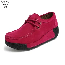 VTOTA/лоферы из натуральной кожи; женская обувь; сезон весна-осень; дезодорирующая обувь на платформе; удобная обувь на толстой мягкой подошве; HHGZ2
