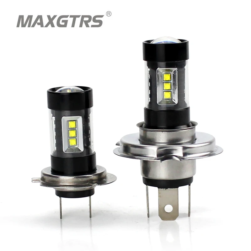 

2x 30W/50W/80W H7 H4 CREE Chip with Lens LED Car Fog Light 360 Degree LED Headlight Auto Daytime Running Light Bulb DRL