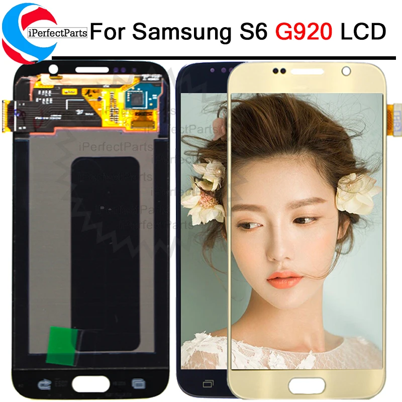 ЖК дисплей 5 1 дюйма для Samsung galaxy S6 дигитайзер сенсорного экрана G920i G920P G920f G920V G920A