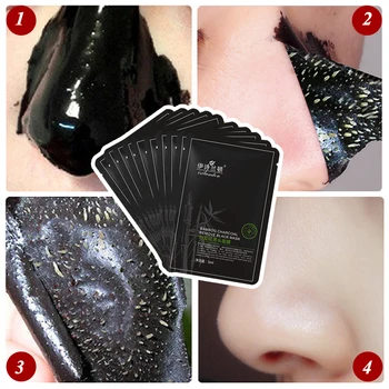 ISILANDON Black Head Remover Nose Masks Pore Strip Black Mask Peeling Acne Treatment Face Skin Facial Care Nose Blackhead 10pcs