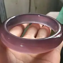 Бразилия Природные Фиолетовый Халцедон Браслет