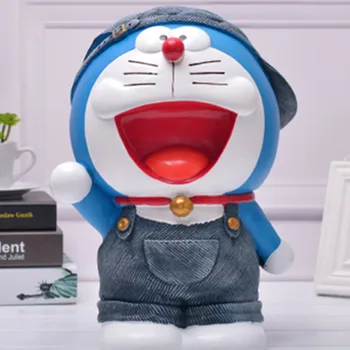 

Creative Doraemon Over size Cute Piggy Bank Vinyl Action Figure Collectible Model Toy Best Gift 32CM BOX D17